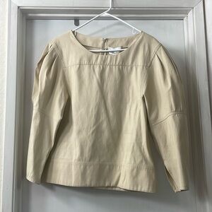 Exaggerated shoulder beige 3.1 Phillip Lim top